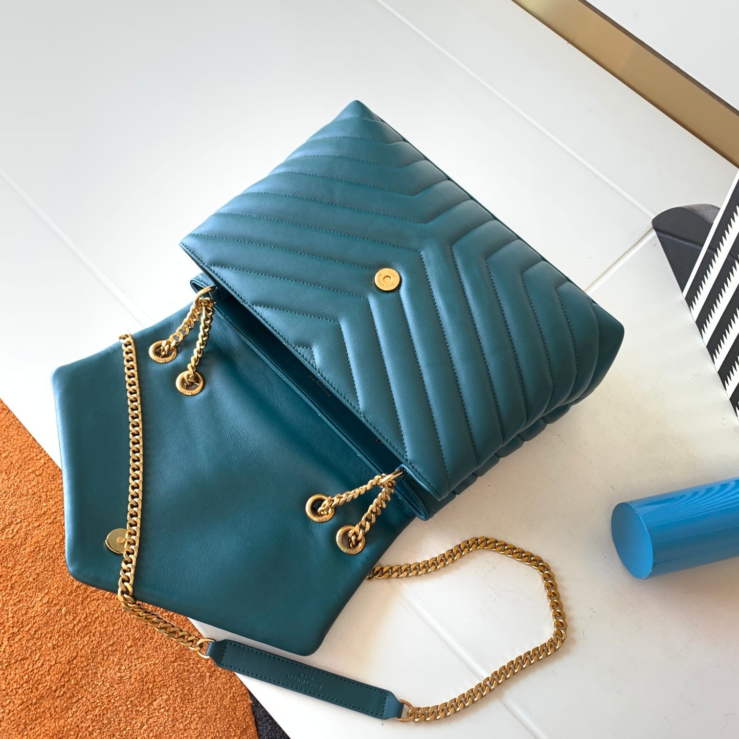 Bolsa Saint Laurent Lou Lou Verde Musgo