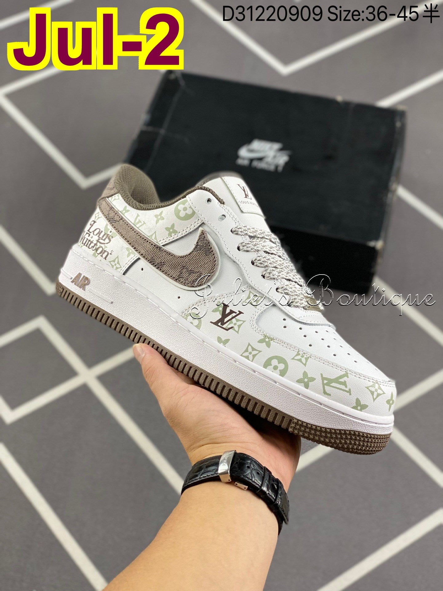 Tênis Sneakers LV x Nike Air Force 1