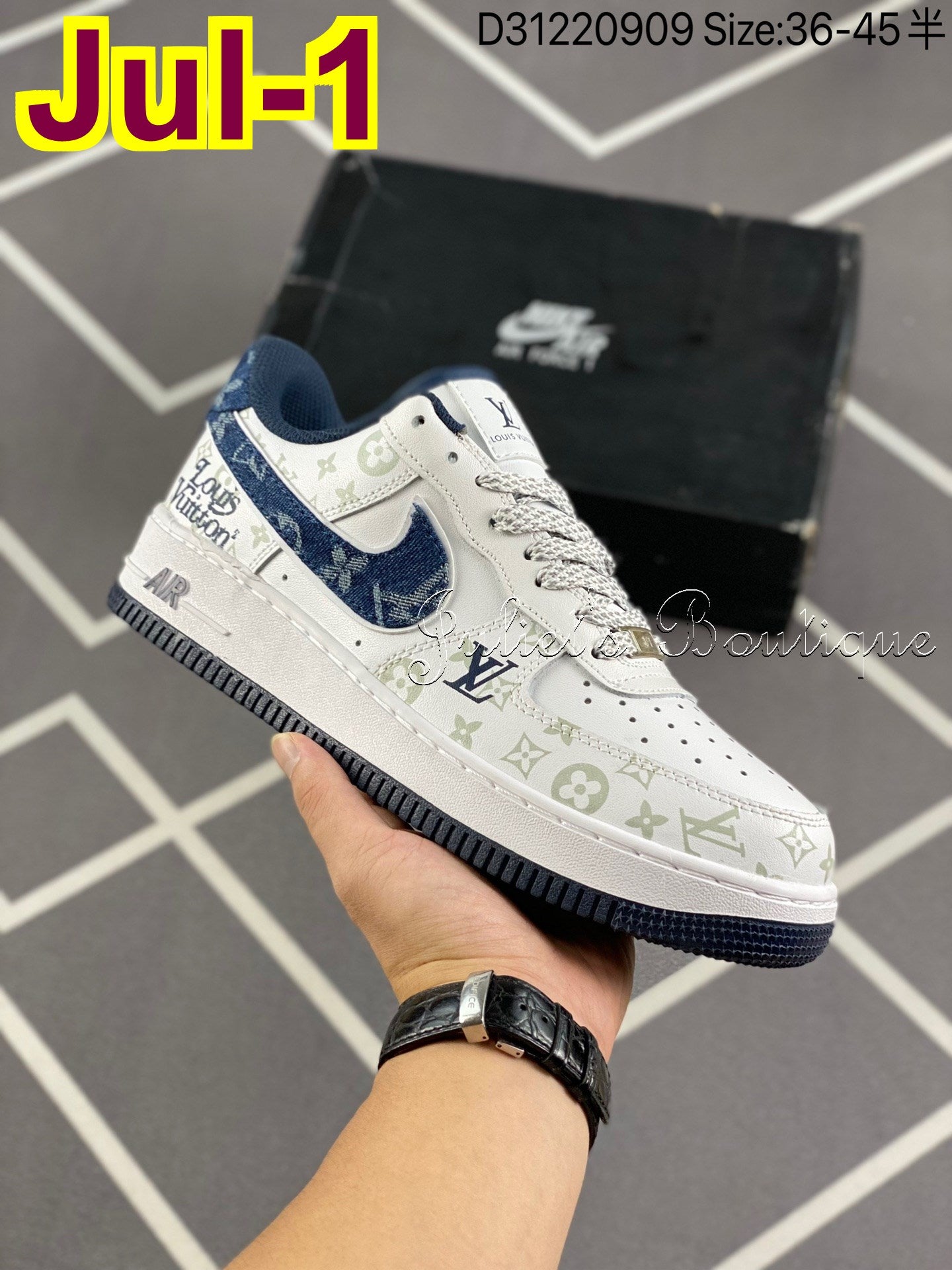 Tênis Sneakers LV x Nike Air Force 1