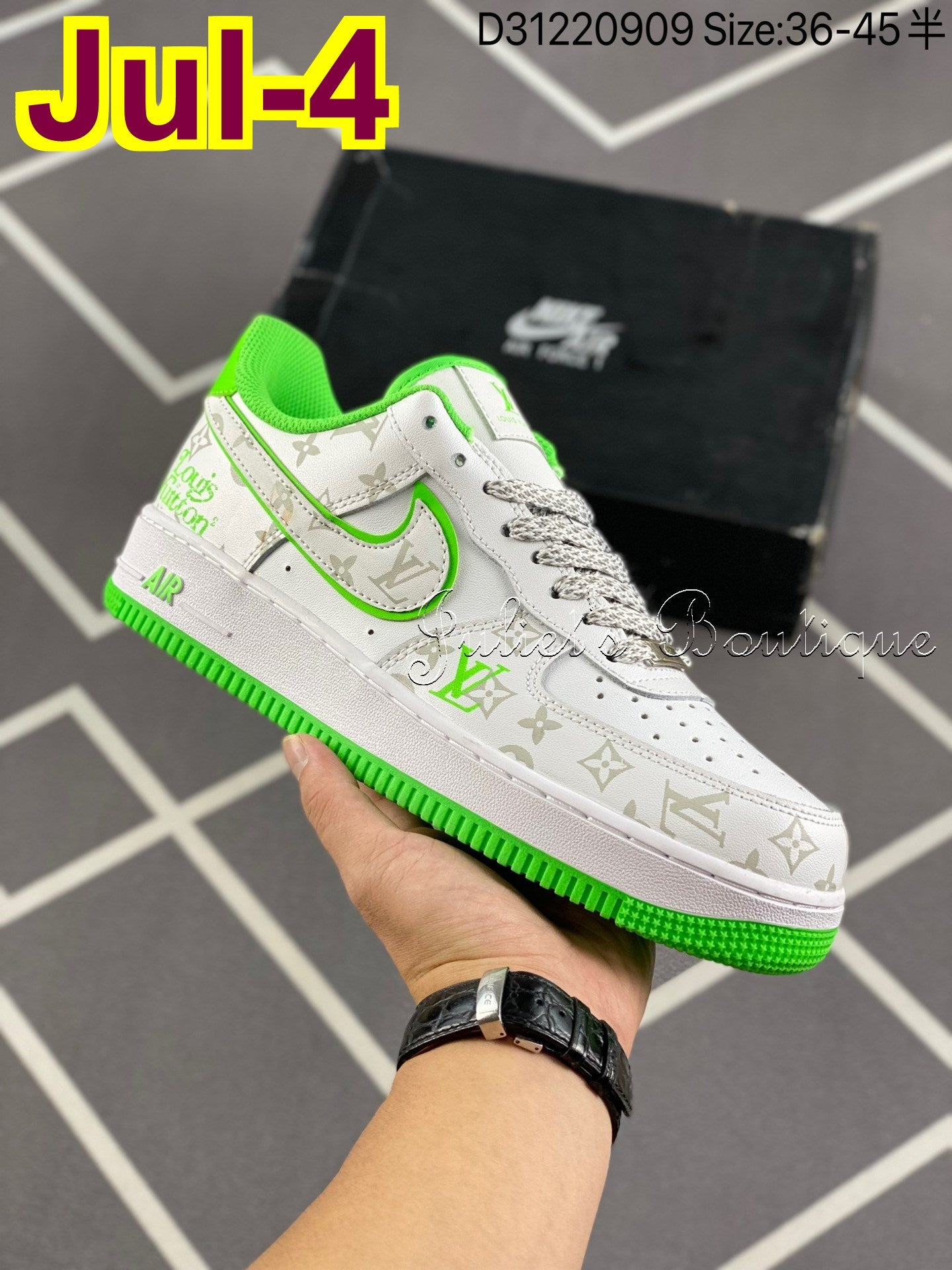 Tênis Sneakers LV x Nike Air Force 1