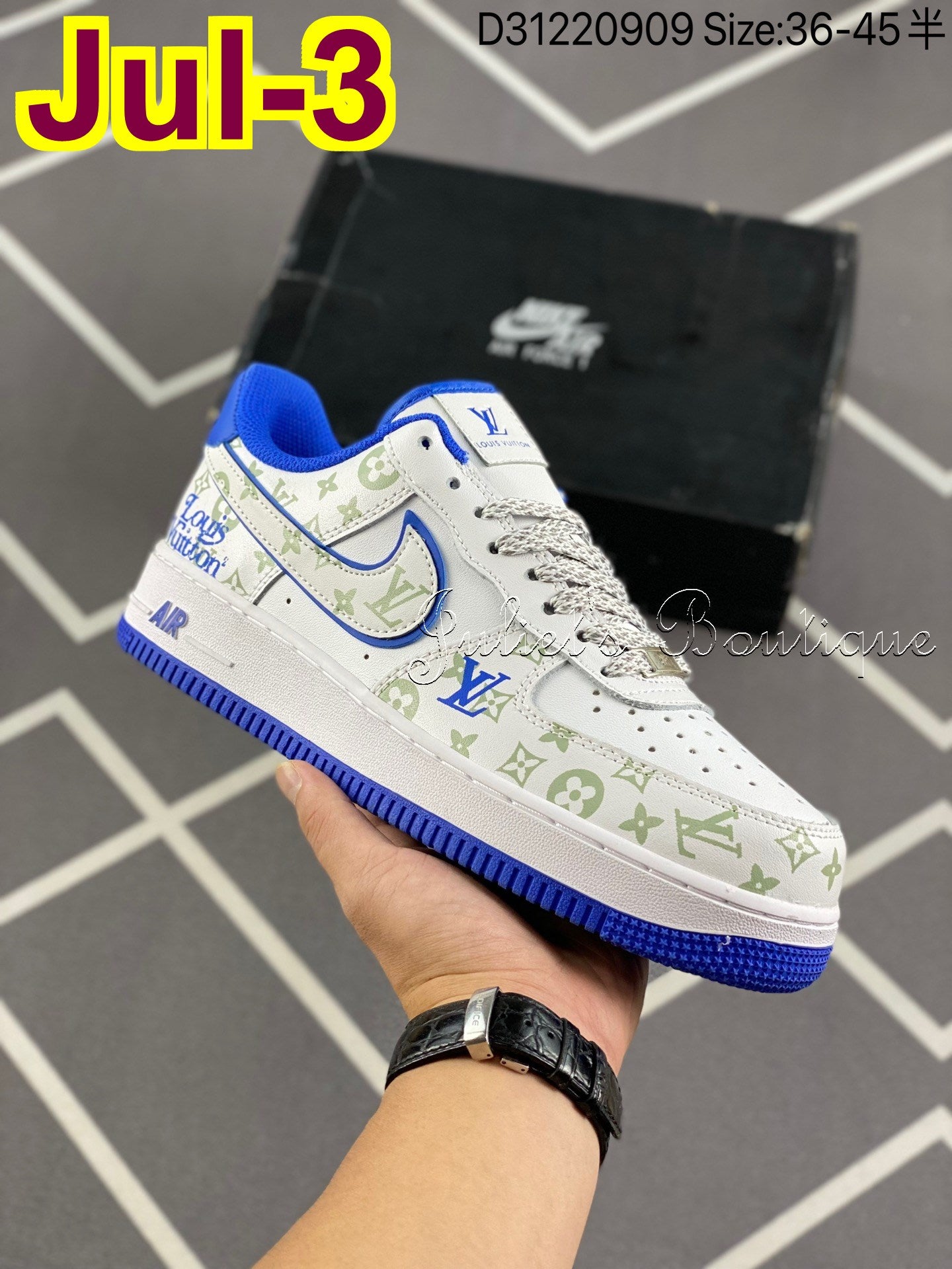 Tênis Sneakers LV x Nike Air Force 1